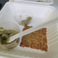 Hummus crackers at Glory Juice - Olympic Village in Vancouver