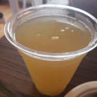 Lemon ginger kombucha at Hippy Chick Hummus in Frederick
