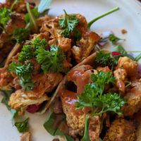 Buffalo tacos at Hippy Chick Hummus in Frederick