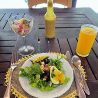 Starters of my ‘meal of the day’.  at Nacasadela in Penedo