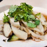 Steamed chicken at Li Wei Vegetarian 笠维素食 in Northeast Singapore