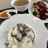 Mock roasted chicken rice  at Li Wei Vegetarian 笠维素食 in Northeast Singapore