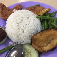 Nasi Lemak at Li Wei Vegetarian 笠维素食 in Northeast Singapore