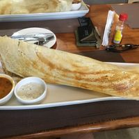 Giant dosas!  at Veg-delight in Lilongwe