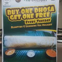 Dosa Tuesday! at Veg-delight in Lilongwe