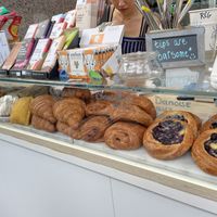 The blueberry danish and pain au chocolat were amazing!   at Leaves House | in Montreal