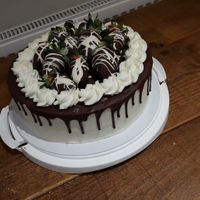Lemon and blueberry birthday cake. Yum.  at Naturally Kind Food in Bridgend