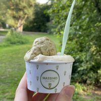 vegan hazelnut & pistachio  at Massimo Gelato - De Pijp in Amsterdam