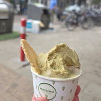 Pistacchio hazelnut at Massimo Gelato - De Pijp in Amsterdam