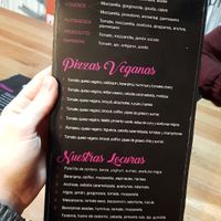 Menú at Pizzeria Trozo in Bilbao