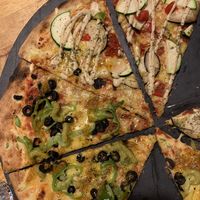 Almost forgot to take the photo  at Pizzeria Trozo in Bilbao