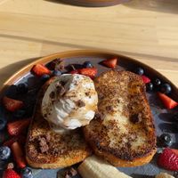 Vegan French toast   at Fitz Cafe in Wagga Wagga