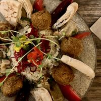 Quinoa aux falafels  at L'UniVert in Saint-paul