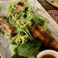 Assiette nems végétariens  at L'UniVert in Saint-paul