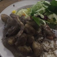 Mushroom gnocchi  at No 18 Cafe in Swansea