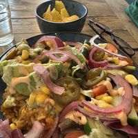 Naked burrito bowl   at No 18 Cafe in Swansea