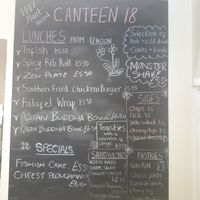 Canteen 18 current menu (27/06/18) at No 18 Cafe in Swansea