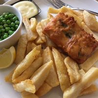 Tofish & chips at No 18 Cafe in Swansea