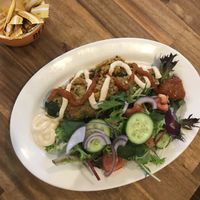 stuffed zucchini  at Cafe Essen in Canberra