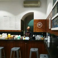 Leonardo, the friendly owner!  at Manna in Rome