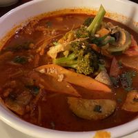 Tom yum veganized at Aloy Thai Cuisine in Boulder