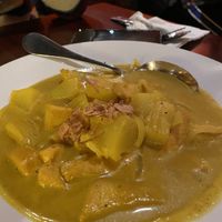 Yellow curry with tofu at Aloy Thai Cuisine in Boulder