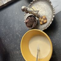 Costa Rica chocolate w/oat milk  at The Old Chocolate House in Bruges