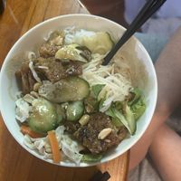 Noodle with saitan  at Nhat Da in Hoi An