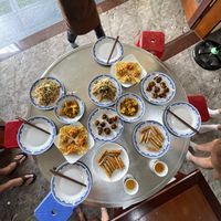 Feast made at the cooking class  at Nhat Da in Hoi An