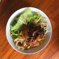 “special local dish” with noodles at Nhat Da in Hoi An