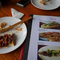 My meal versus the image, with inferior bread, no bean sauce, and different beans at Nhat Da in Hoi An