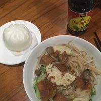 Steamed bun & Cao Lau  at Nhat Da in Hoi An