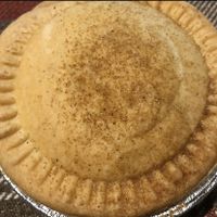 Extreme closeup at Mr Nice Pie​ in Port Talbot