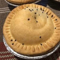 Extreme closeup at Mr Nice Pie​ in Port Talbot