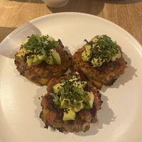 Plantain/yuca waffles  at Consulado Vegetal in Jardin