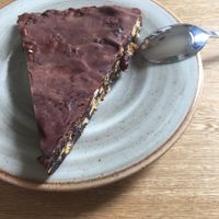 Quinoa chocolate cake at Consulado Vegetal in Jardin