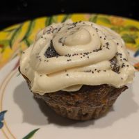 Carrot cake muffin. Very tasty at Consulado Vegetal in Jardin