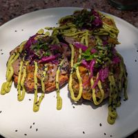 Savory waffles. Really yummy! at Consulado Vegetal in Jardin