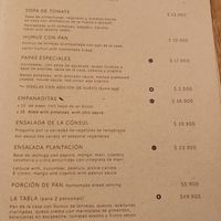 Menú at Consulado Vegetal in Jardin