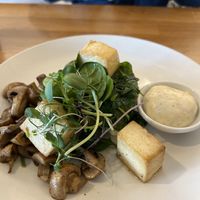 Vegan florentine  at Street Organics in Takapuna