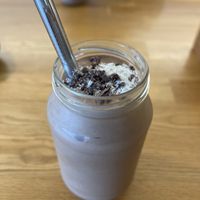 “Snickers” smoothie  at Street Organics in Takapuna