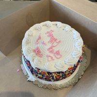 My boyfriend wrote not them lol  at Bare Naked Bakery & Cafe in Plainview