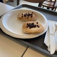 Vegan pancakes   at Bare Naked Bakery in Bellmore