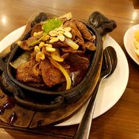 stir fried vegan beef ... mmmm at Doa Sen Vang - Phu Nhuan in Ho Chi Minh City