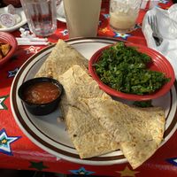 Vegan breakfast quesadilla with garlic kale, and cinnamon sweet potatoes   at R. Thomas Deluxe Grill in Atlanta
