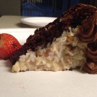 German chocolate cake at R. Thomas Deluxe Grill in Atlanta