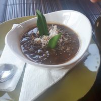 Mung bean porridge for dessert at Catur'z Coffee Club in 