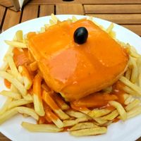 Vegan francesinha  at Pecado Saudável in Porto