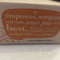 take-away box at Copper Branch in Toronto