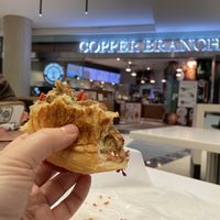 Shiitake Burger  at Copper Branch in Toronto